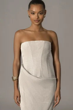 JLUXLABEL Natural Journey Linen Maxi Dress