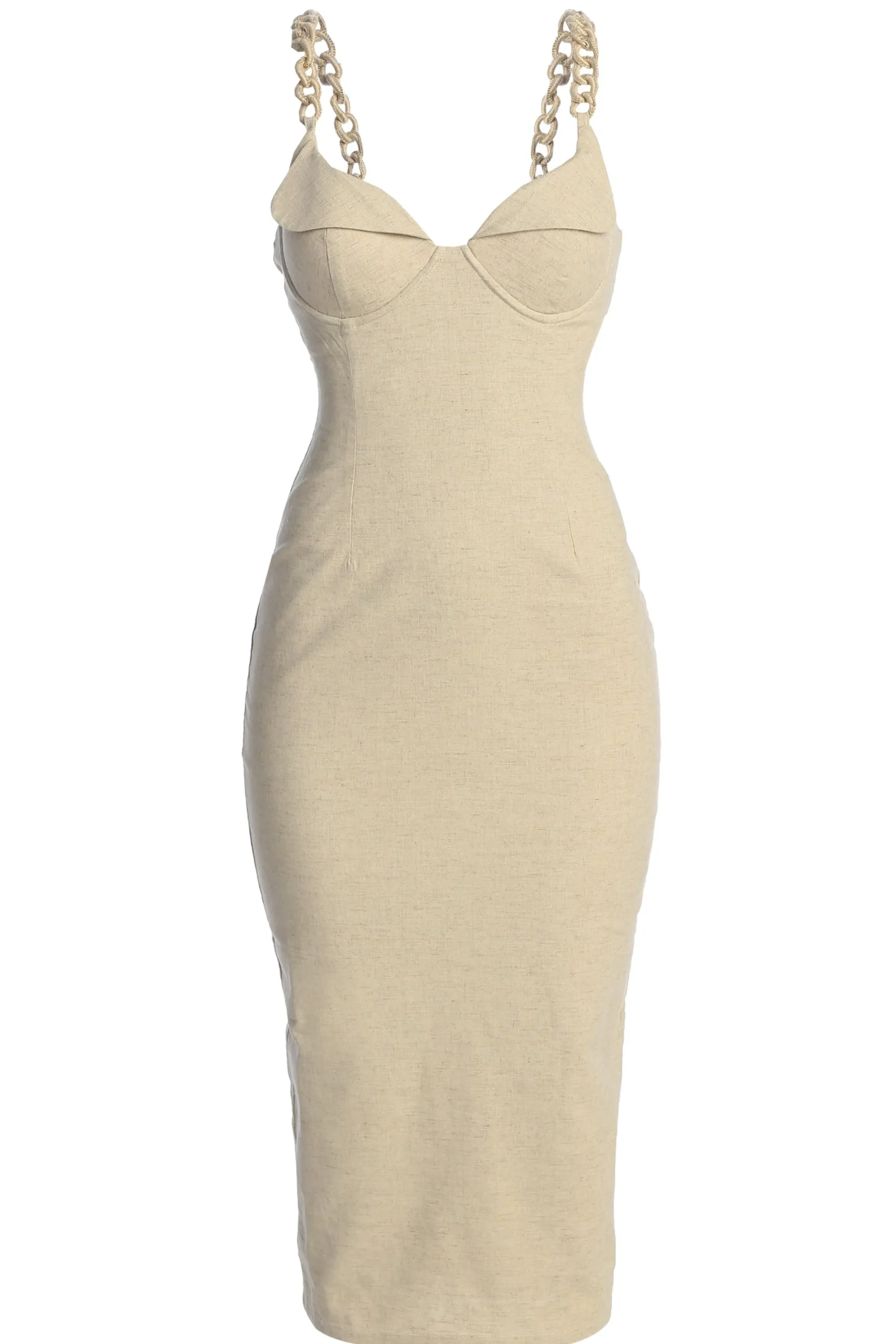 JLUXLABEL Natural Secret Hideout Linen Dress