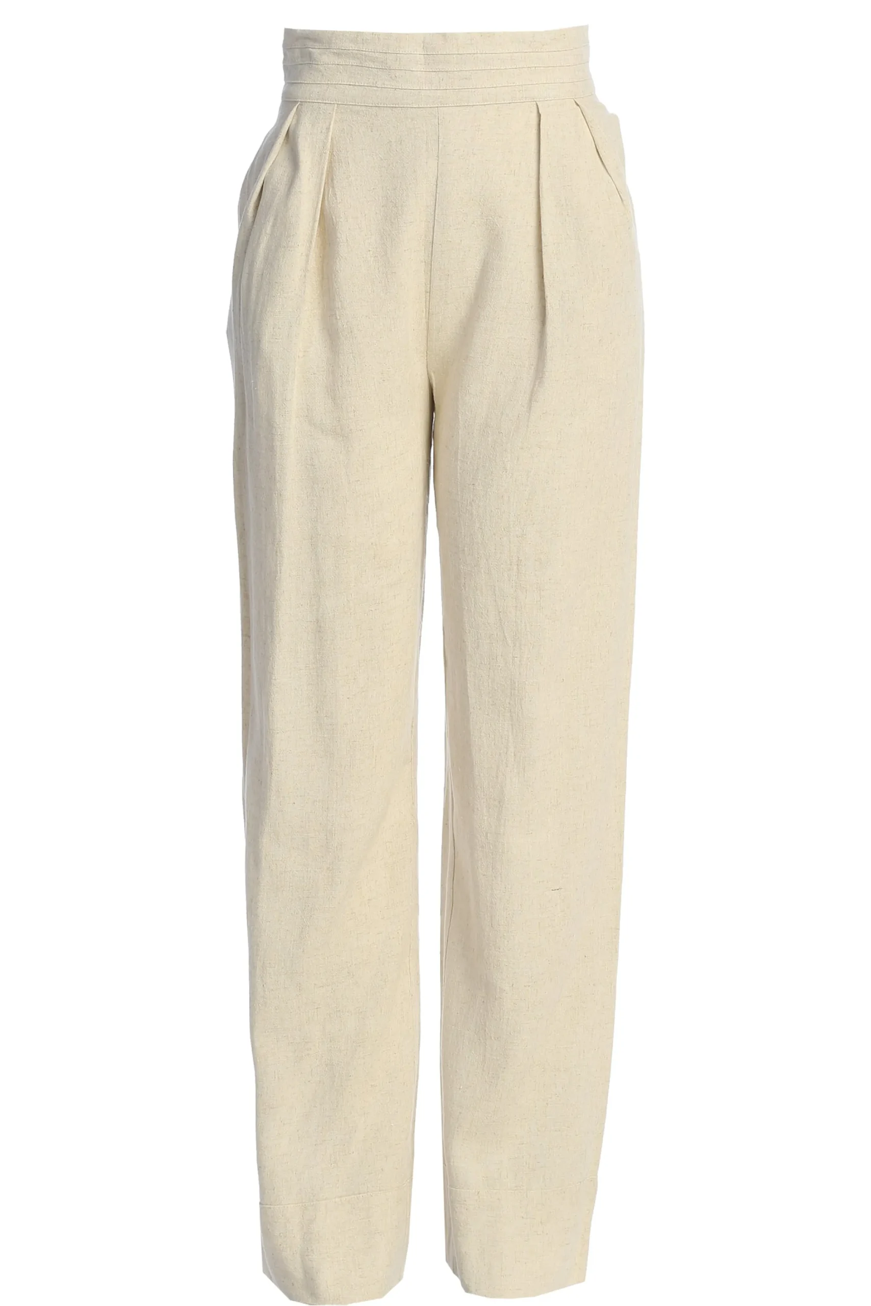 JLUXLABEL Natural Villa Views Linen Trousers