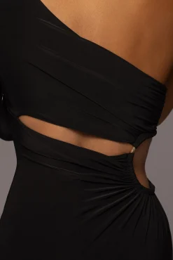 JLUXLABEL Noir Jorgia Keyhole Dress