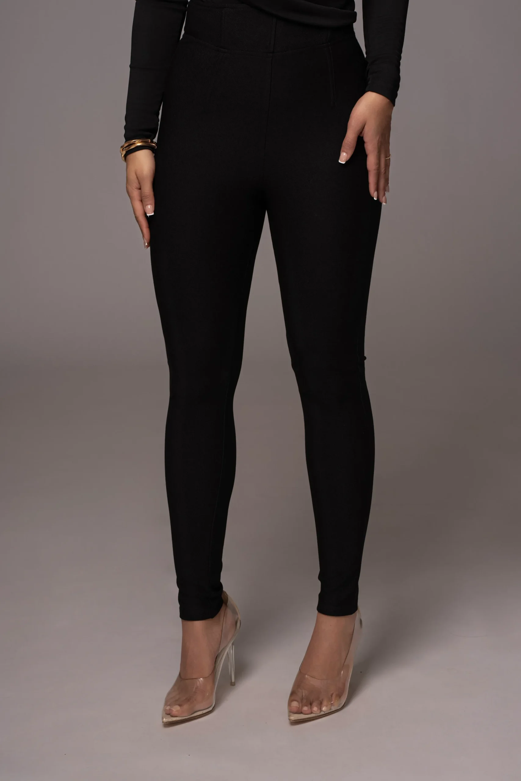 JLUXLABEL Noir Ultra High Waist Skinny Pants