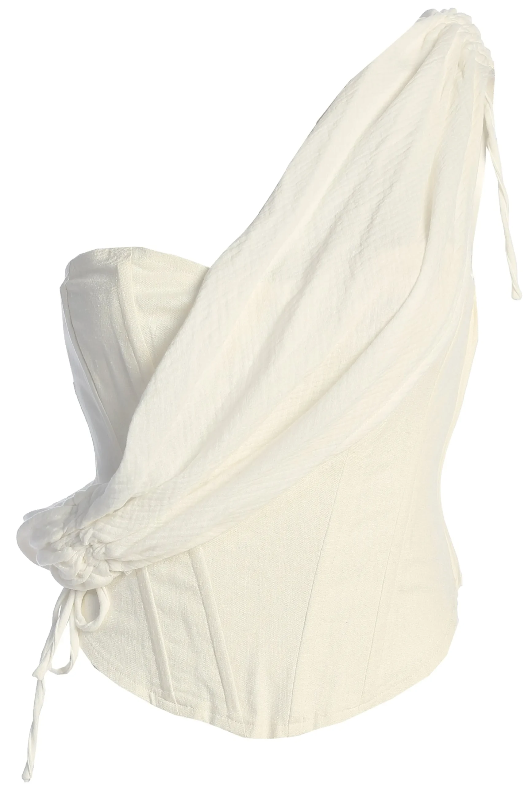 JLUXLABEL Off-White New Obsession Draped Top