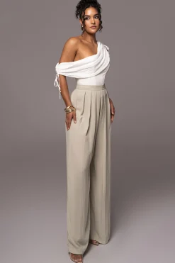 JLUXLABEL Off-White New Obsession Draped Top