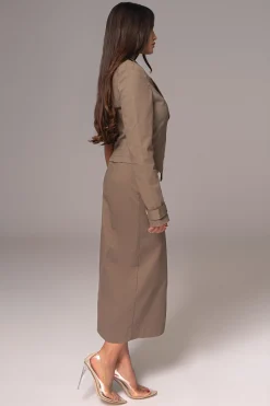 JLUXLABEL Olive Amal One Shoulder Top