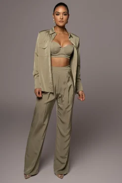 JLUXLABEL Olive Candice Trousers
