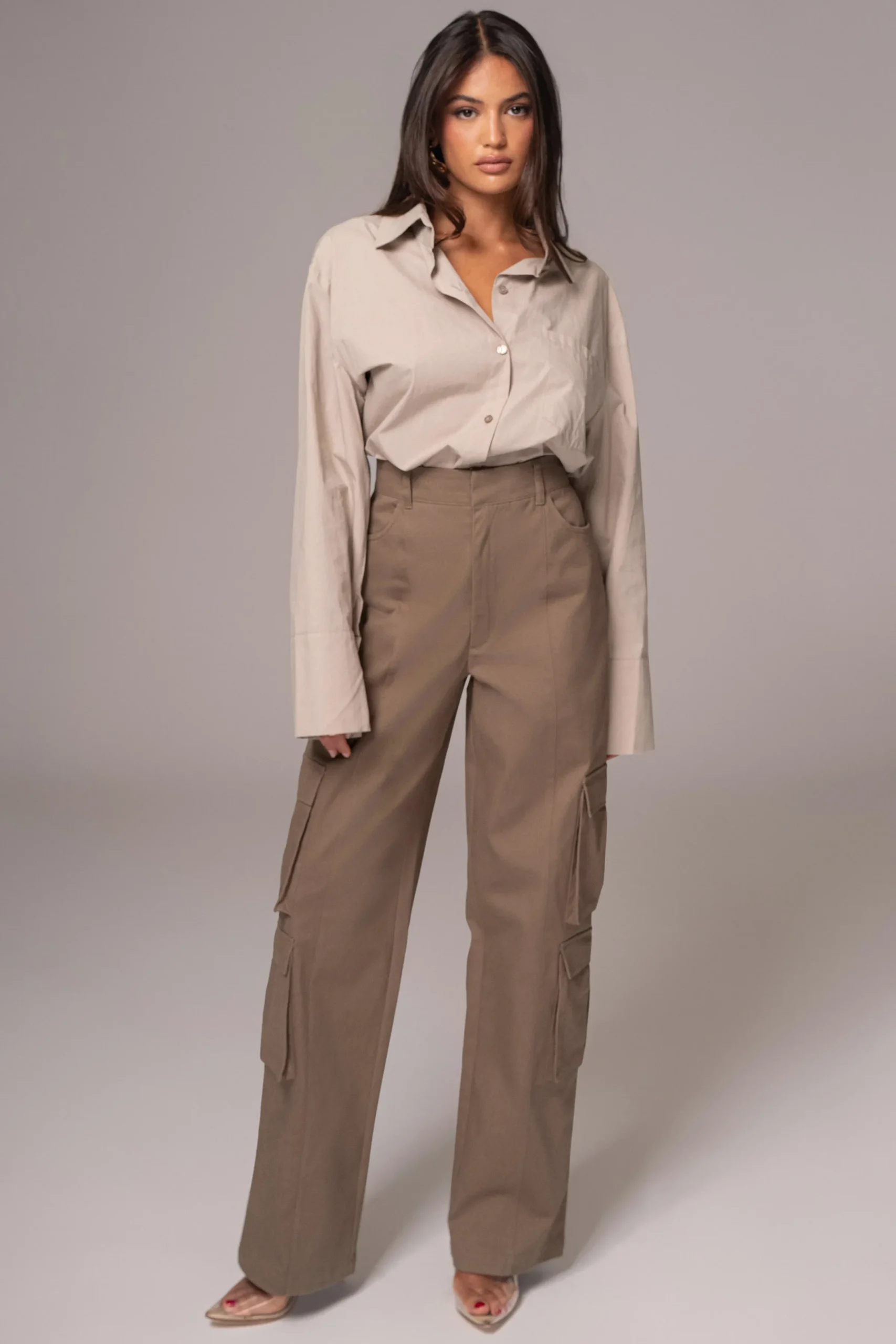 JLUXLABEL Olive Double Take Cargo Pants