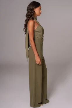 JLUXLABEL Olive Explorer Linen Pants
