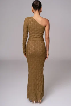JLUXLABEL Olive La Costa One Shoulder Dress