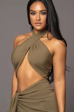 JLUXLABEL Olive Sahara Dress