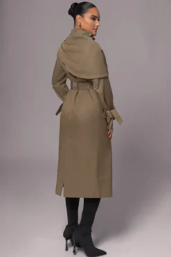 JLUXLABEL Olive The Classic Trench Coat