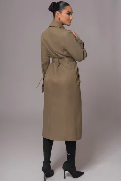 JLUXLABEL Olive The Classic Trench Coat