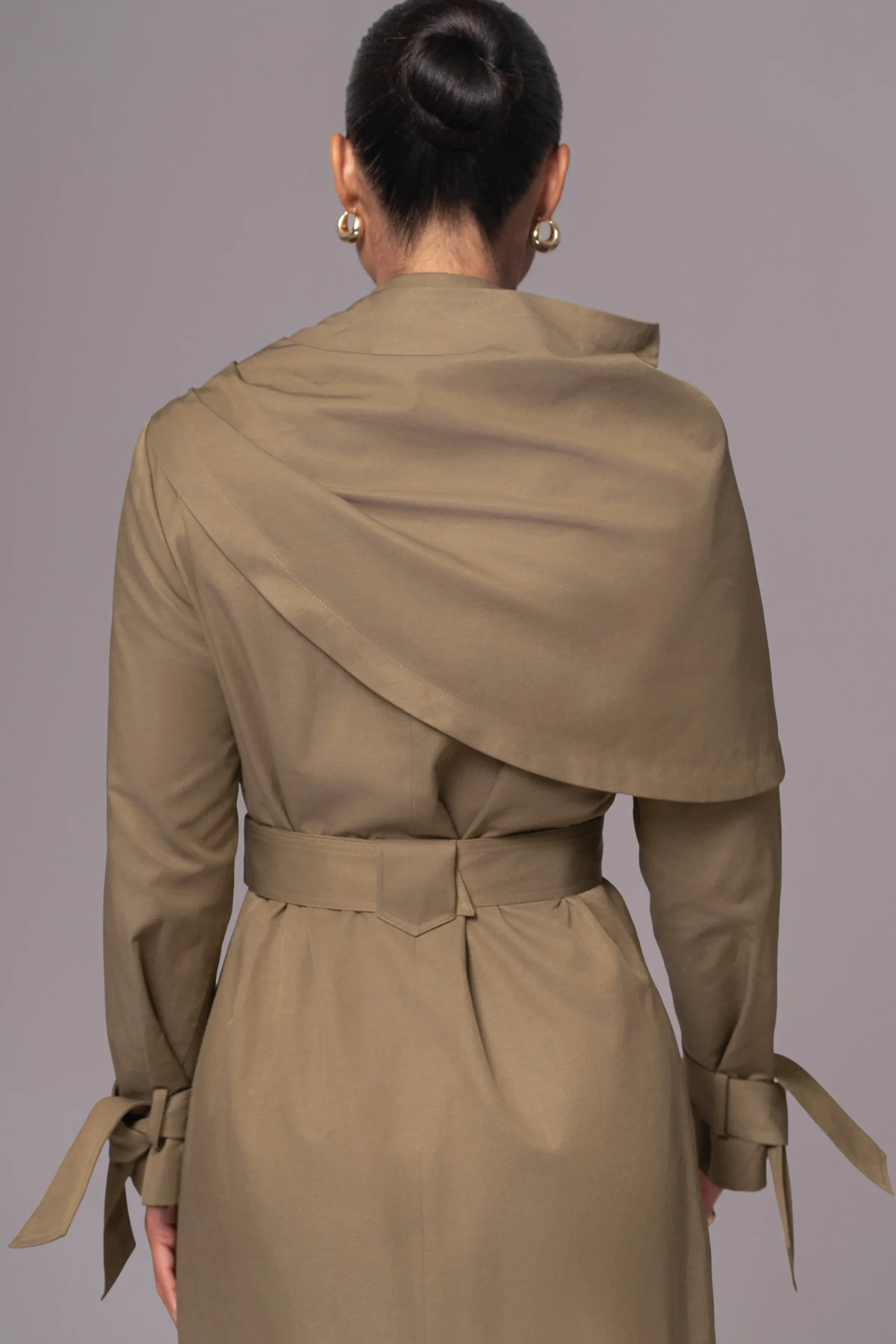 JLUXLABEL Olive The Classic Trench Coat