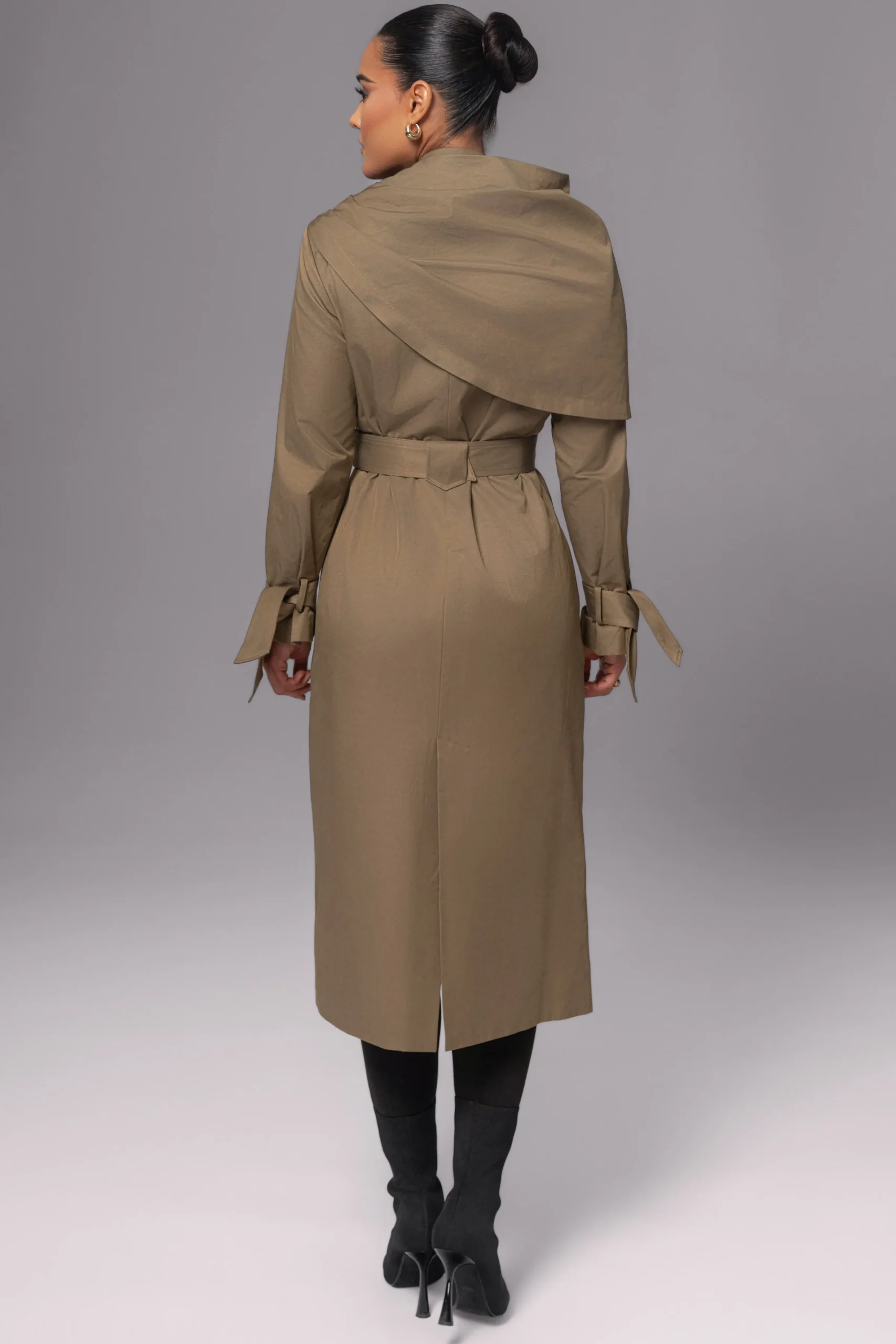 JLUXLABEL Olive The Classic Trench Coat