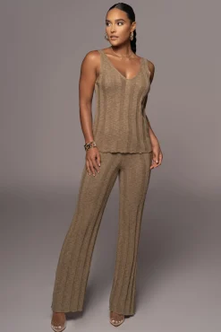 JLUXLABEL Olive West Bound Sweater Set