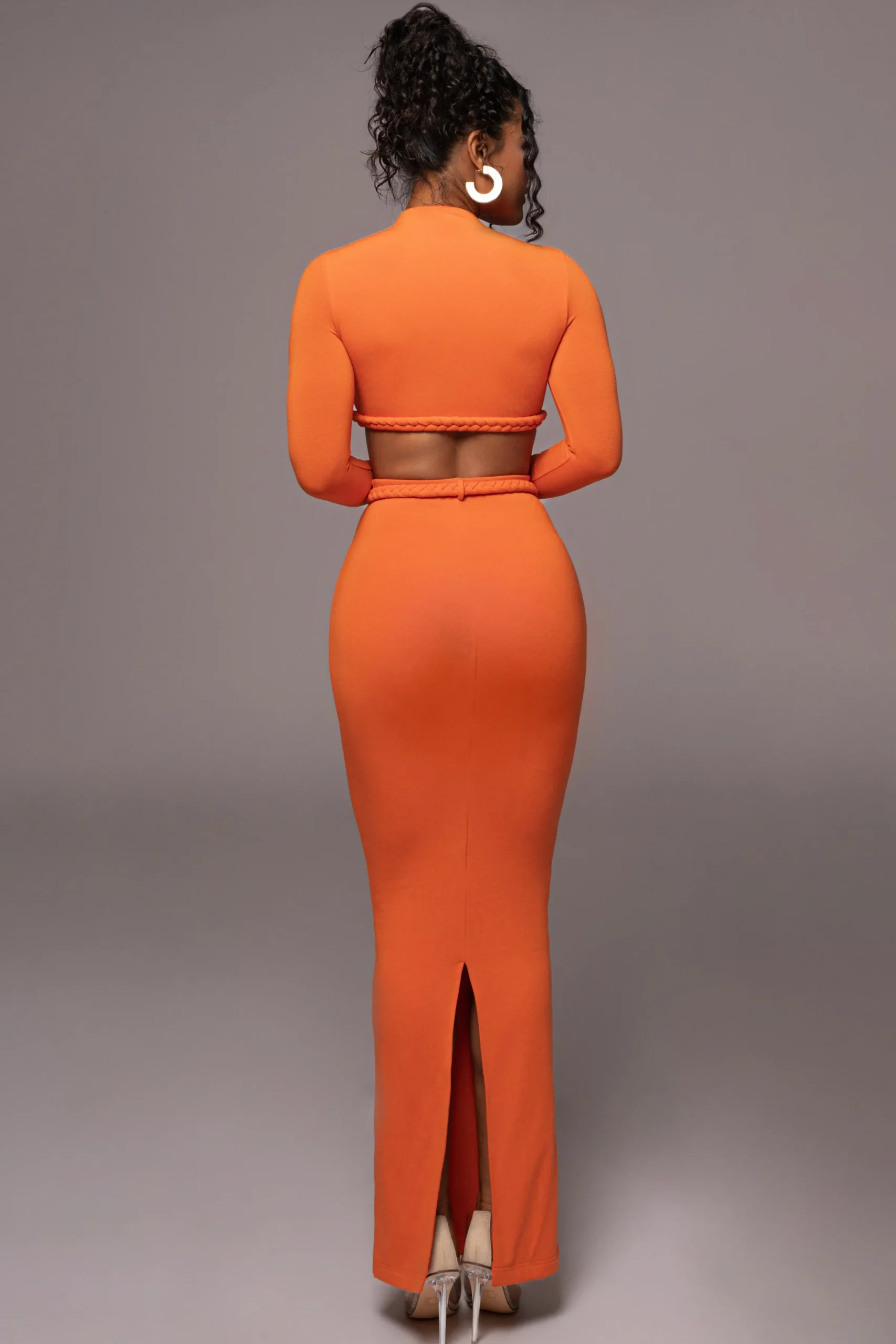 JLUXLABEL Orange City Love Two-Piece Skirt Set