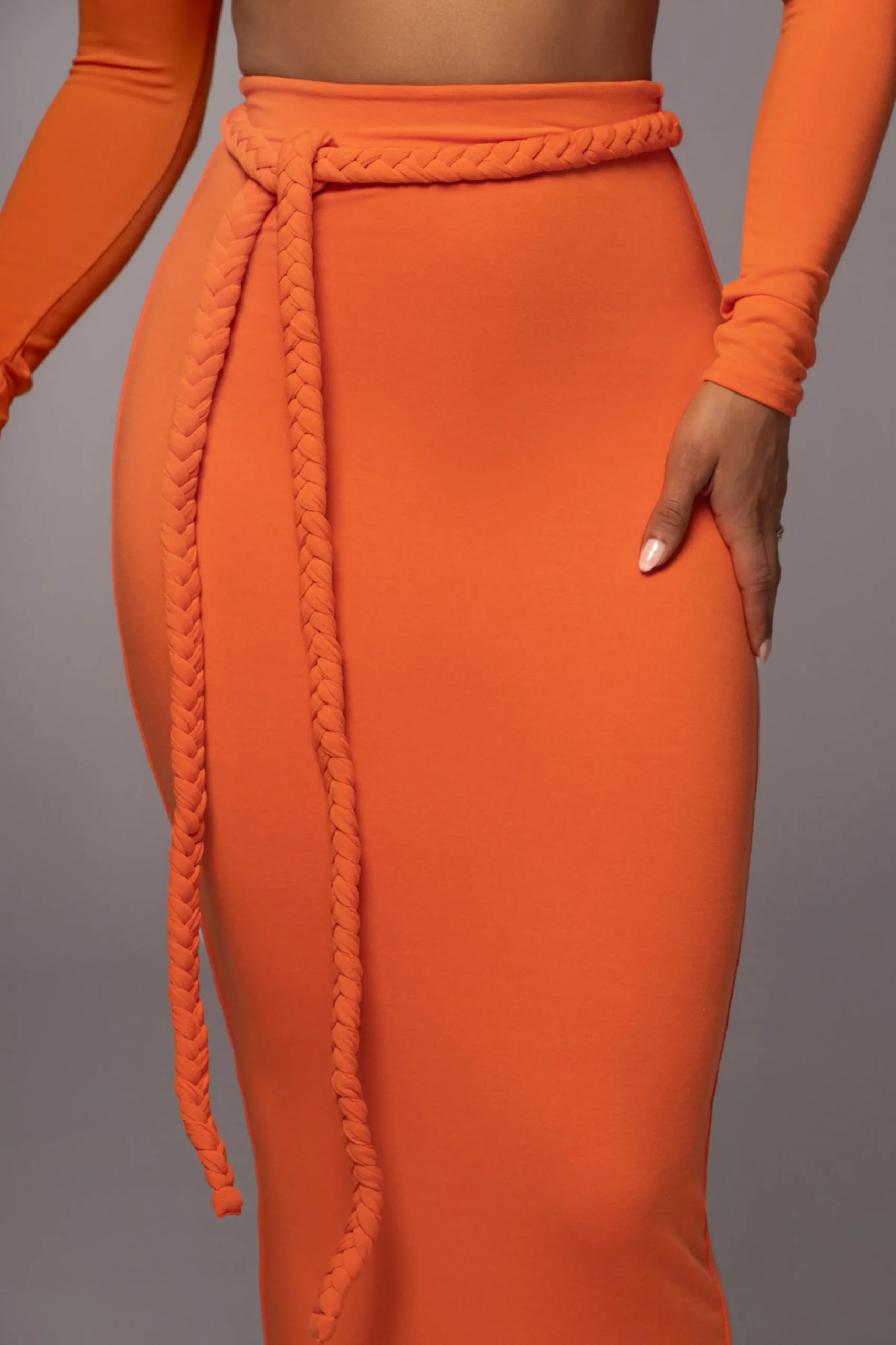 JLUXLABEL Orange City Love Two-Piece Skirt Set