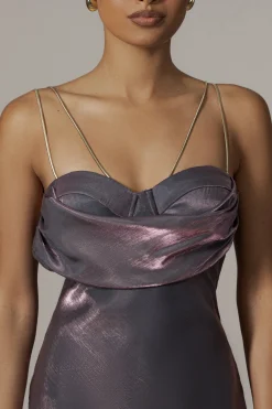 JLUXLABEL Purple Iridescent Visions Of You Dress