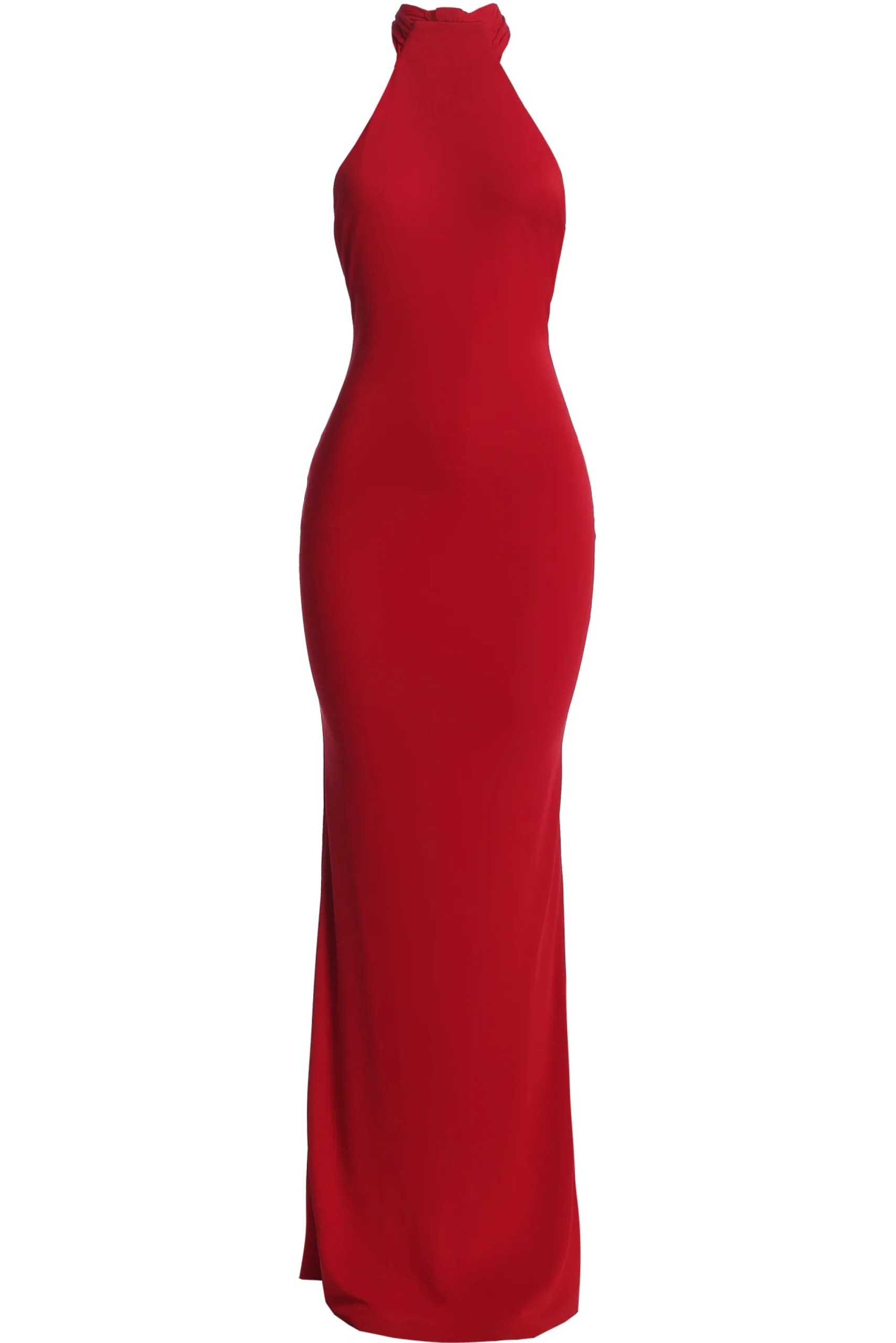 JLUXLABEL Red Golden Evening Maxi Gown