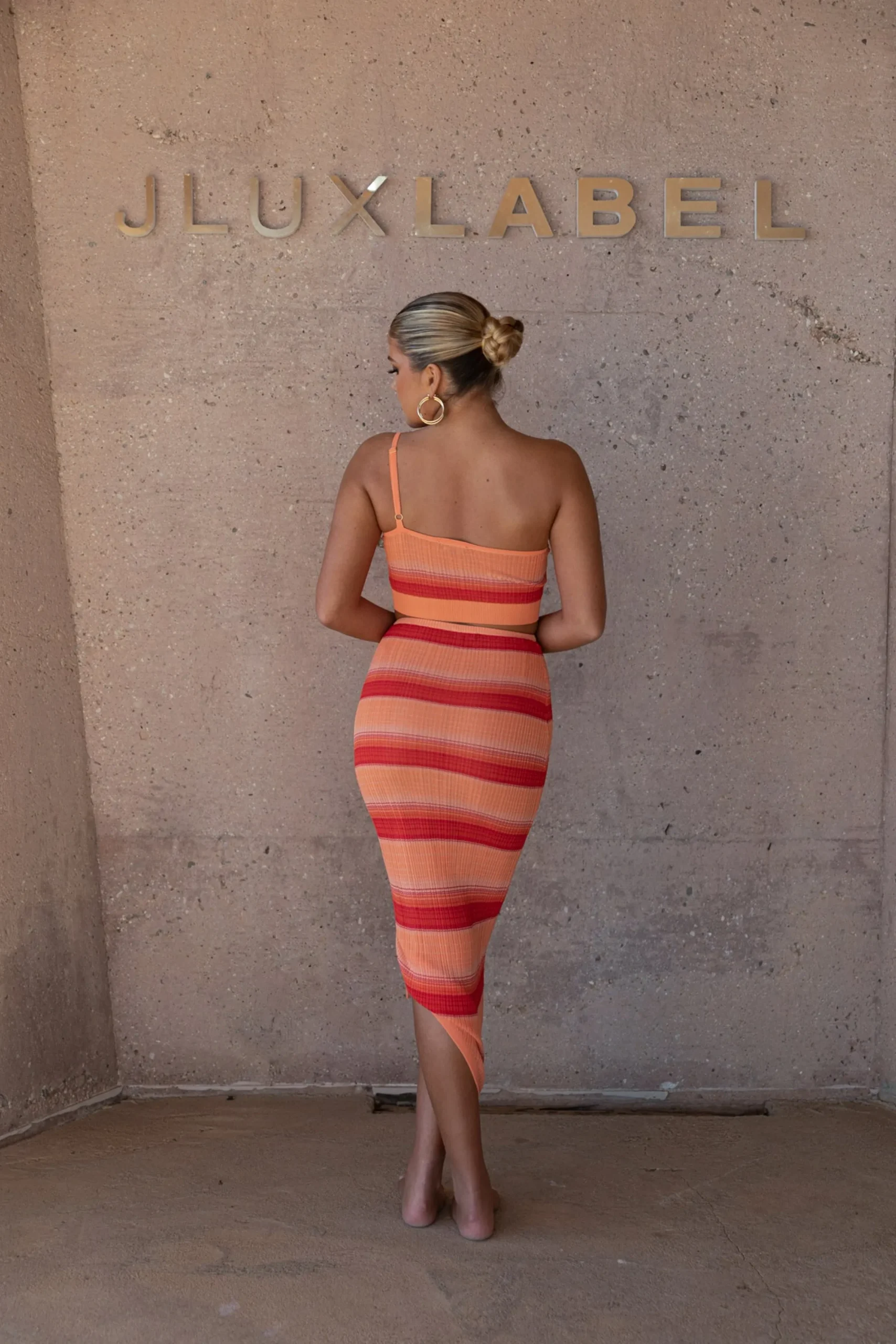 JLUXLABEL Red Good Times Crop Top