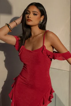 JLUXLABEL Red Maude Maxi Dress