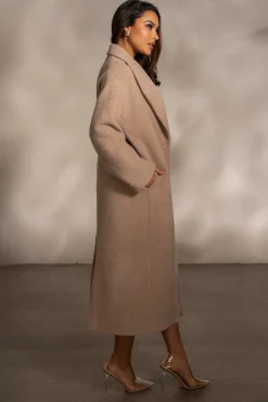 JLUXLABEL Sand Dion Oversized Coat