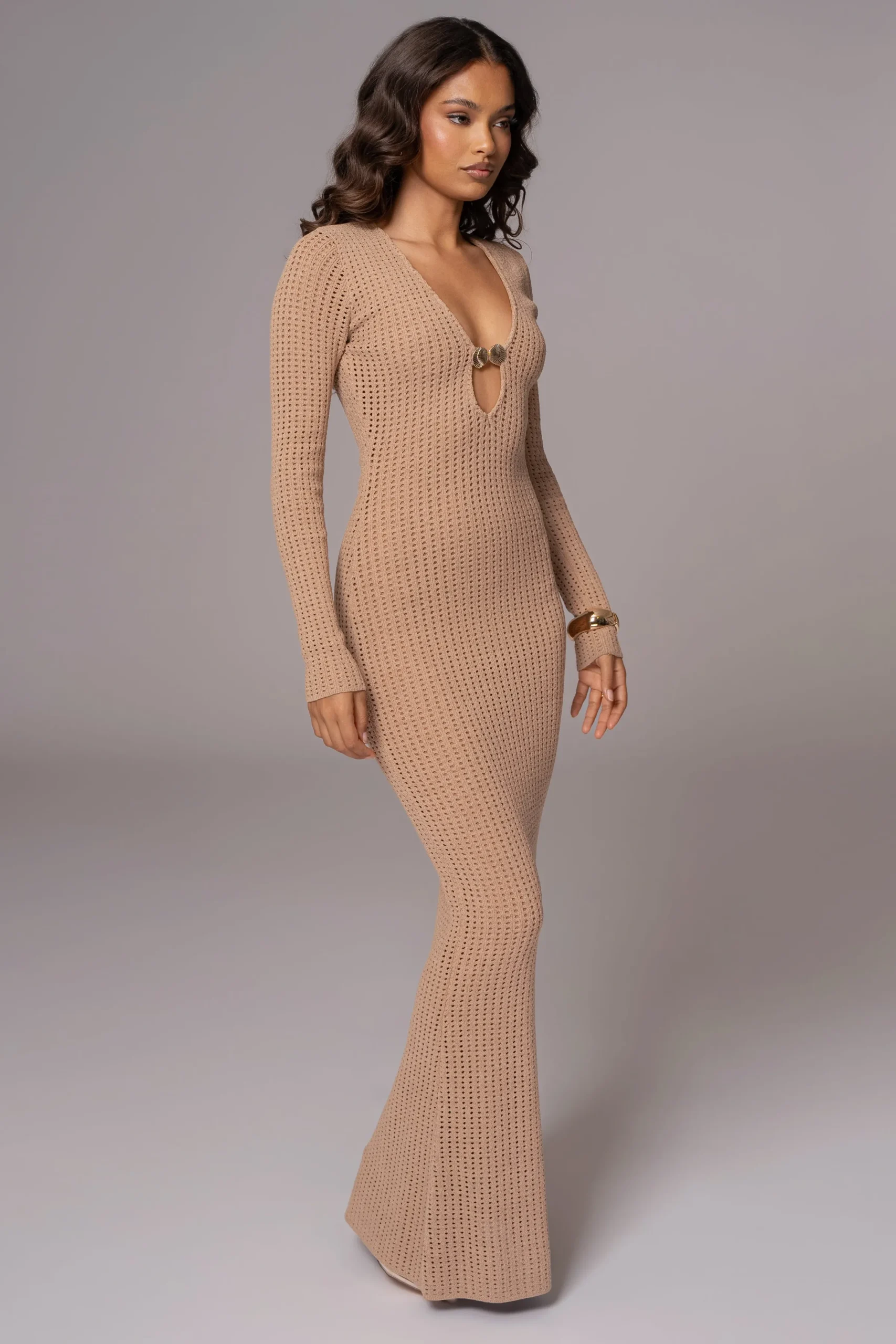JLUXLABEL Sand Sol Sweater Knit Dress