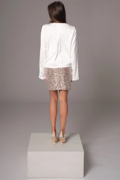 JLUXLABEL Sequin Milestone Skirt