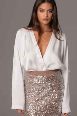 JLUXLABEL Sequin Milestone Skirt