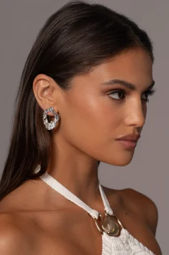 JLUXLABEL Silver Rava Earrings