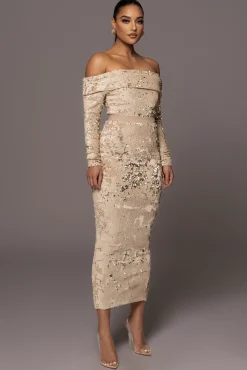JLUXLABEL Stone Impressions Sequin Skirt