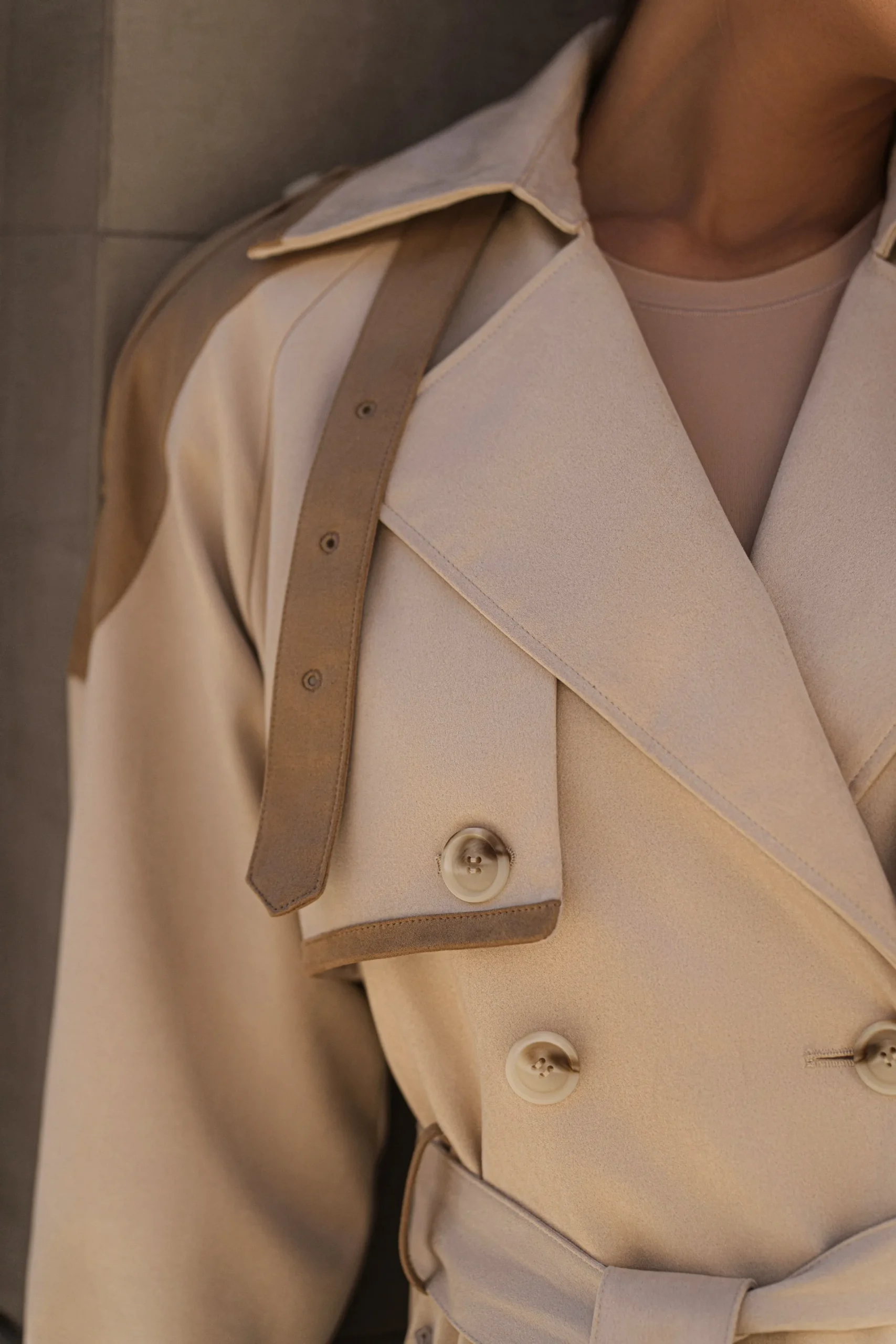 JLUXLABEL Tan Elite Suede Coat