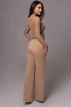 JLUXLABEL Tan Novena Woven Pants
