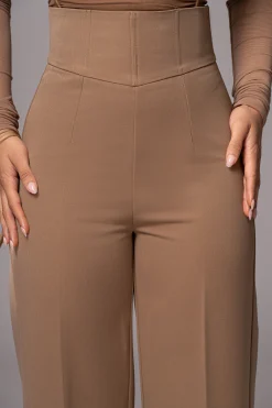 JLUXLABEL Tan Novena Woven Pants
