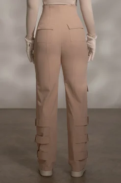 JLUXLABEL Tan Nyah Nylon Utility Pants