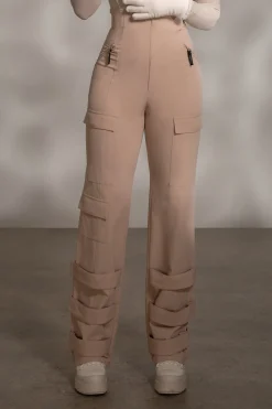 JLUXLABEL Tan Nyah Nylon Utility Pants