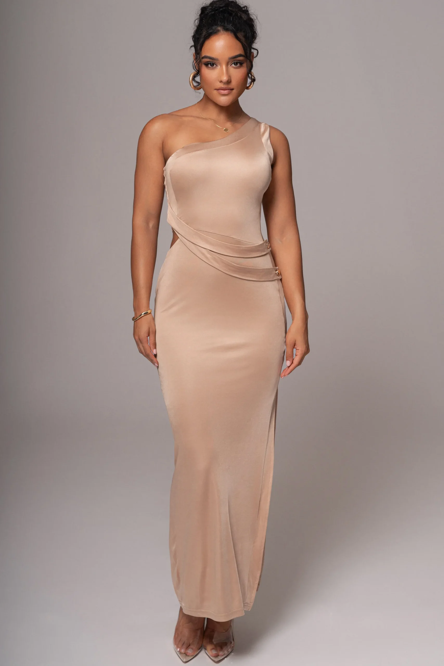 JLUXLABEL Tan Surrey Maxi Dress