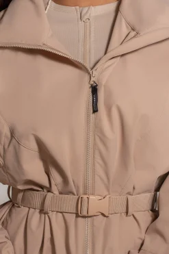 JLUXLABEL Tan Willow Belted Jacket