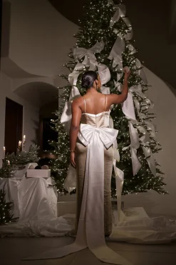 JLUXLABEL Taupe Moment In Time Maxi Dress