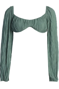 JLUXLABEL Teal Carey Long Sleeve Top