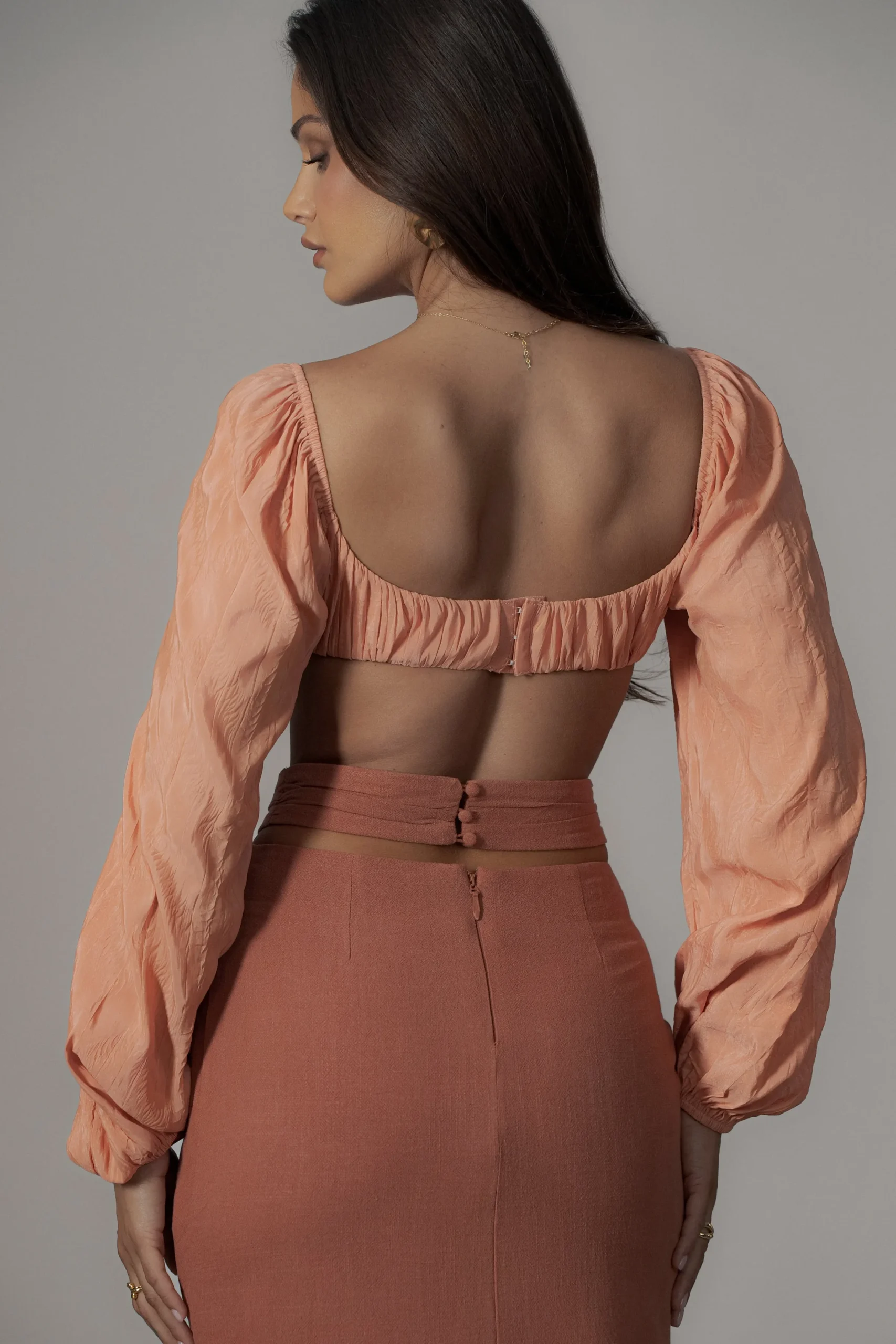 JLUXLABEL Terra Cotta Dreamland Linen Skirt