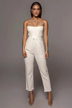 JLUXLABEL White Fenix Reversible Linen Corset