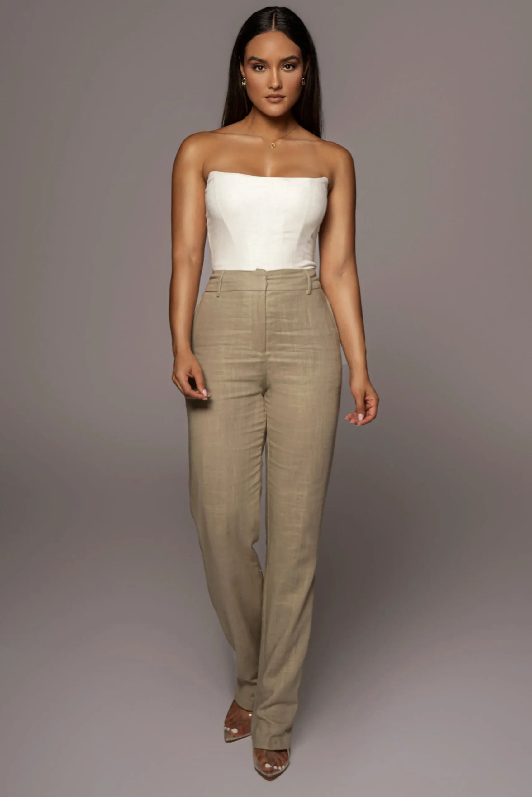 JLUXLABEL White Fenix Reversible Linen Corset