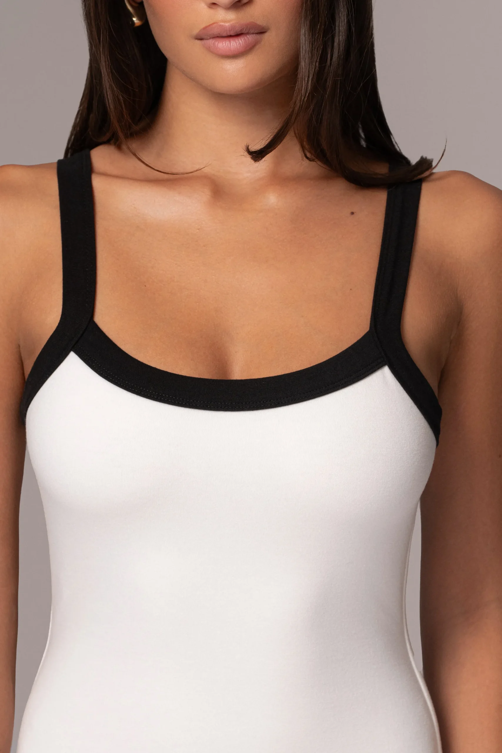 JLUXLABEL White Francesca Contrast Maxi Dress