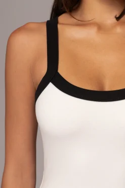 JLUXLABEL White Francesca Contrast Maxi Dress