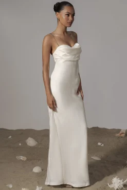 JLUXLABEL White Iridescent Visions Of You Dress