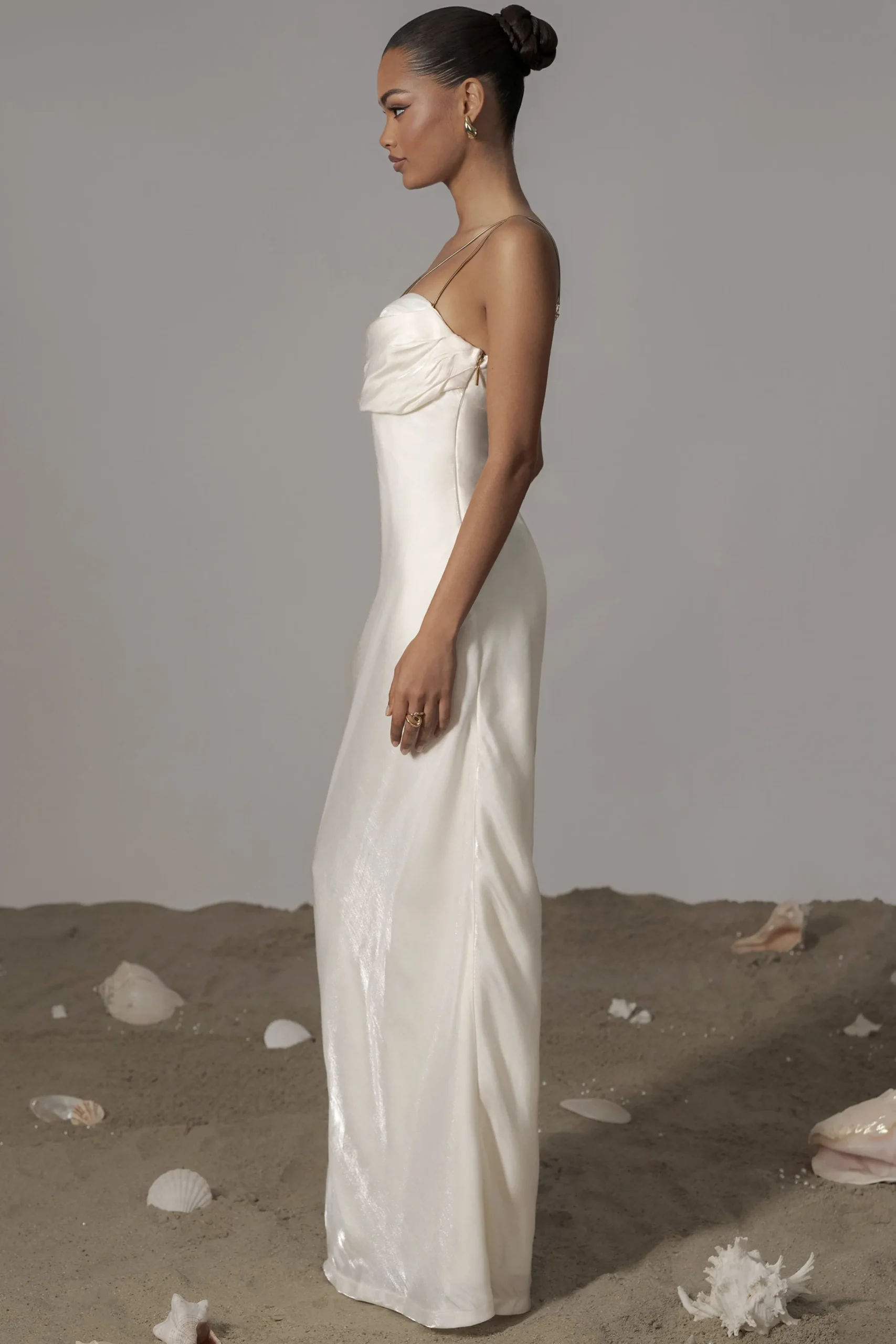 JLUXLABEL White Iridescent Visions Of You Dress