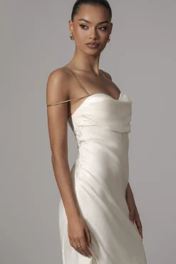 JLUXLABEL White Iridescent Visions Of You Dress