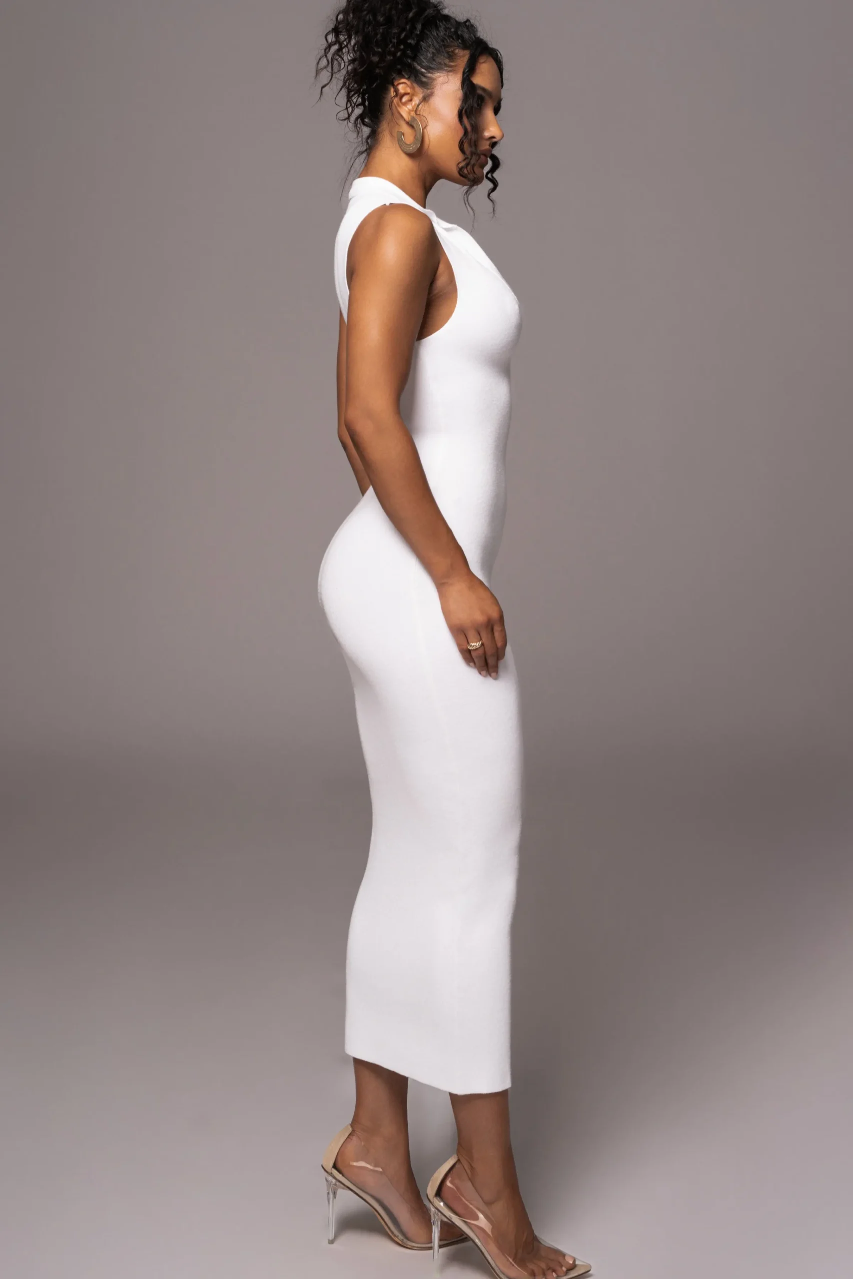 JLUXLABEL White Never Better Midi Dress