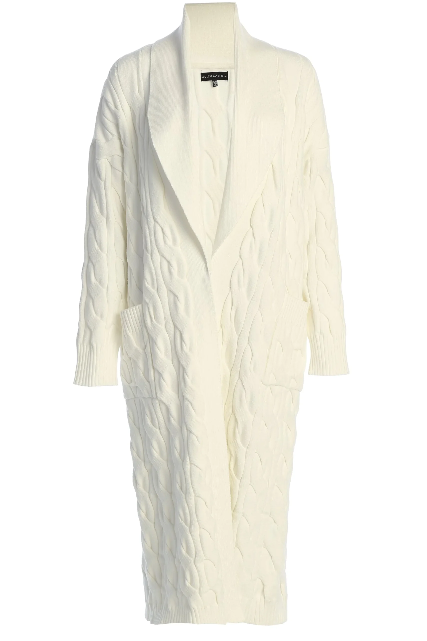 JLUXLABEL White Stepping Out Sweater Cardigan