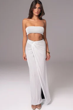 JLUXLABEL White/Black Venus Reversible Skirt Set